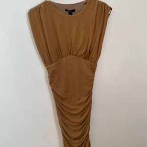 Brown midi dress